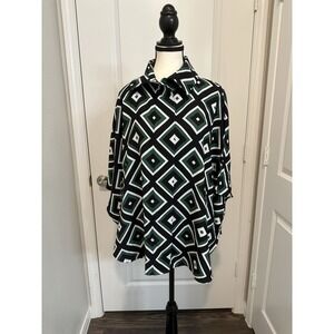 Ruti The Surprise Geo‎ Print Blouse S/M Made in Turkey